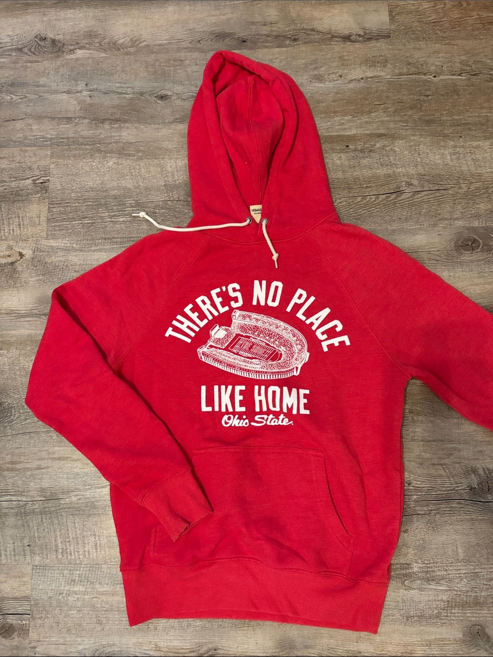 HOMAGE Ohio State The Shoe Red Pullover Hoodie
